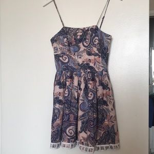 TJD FORTUNE TELLER MINI DRESS IN DESERT PAISLEY